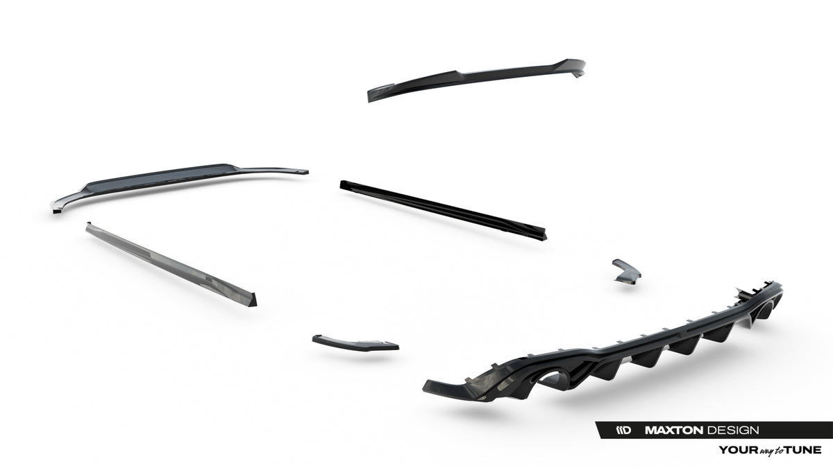 Set of Splitters V.3 suitable for Volkswagen Golf GTI Mk8 Facelift