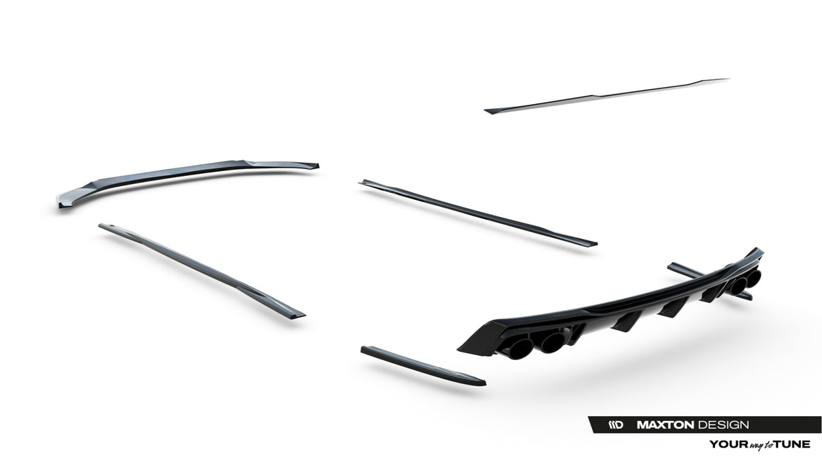 Set of Splitters suitable for Audi A6 S-Line Sedan / S6 Sedan C8