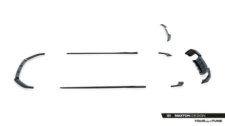 Set of Splitters suitable for Audi S3 Sportback 8V Facelift