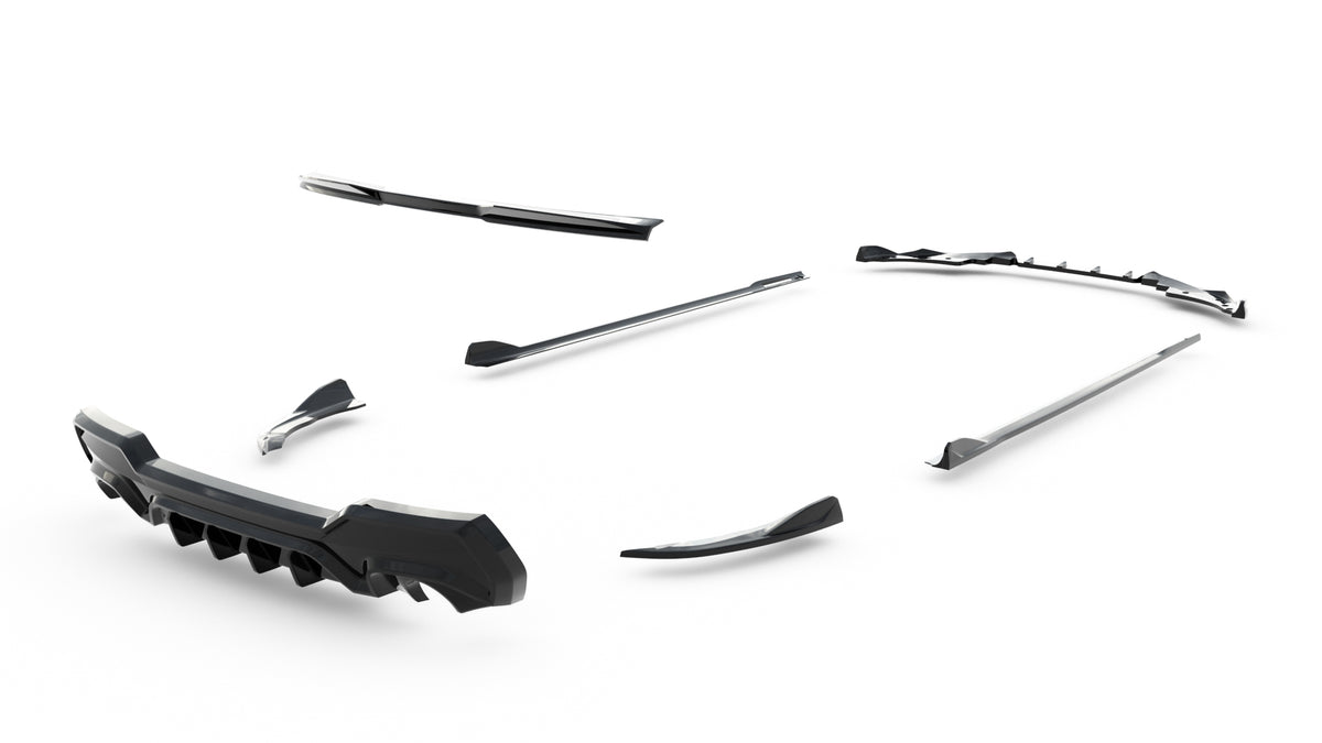 Set of Splitters suitable for BMW 4 M-Pack Coupe G22 / G22 Facelift