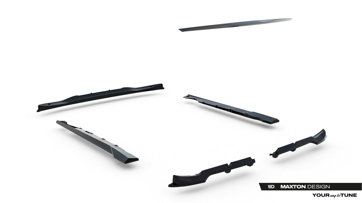 Set of Splitters suitable for Brabus Smart Fortwo C451 Facelift
