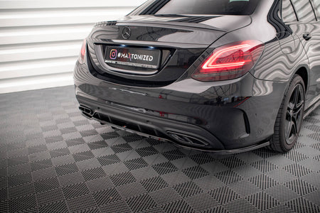 Set of Splitters suitable for Mercedes-Benz C AMG-Line Sedan / Estate W205 Facelift / S205 Facelift