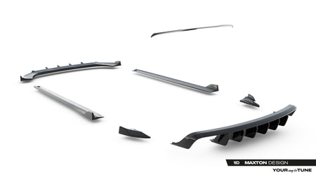 Set of Splitters suitable for Porsche Macan GTS / Sport Design Mk1 Facelift