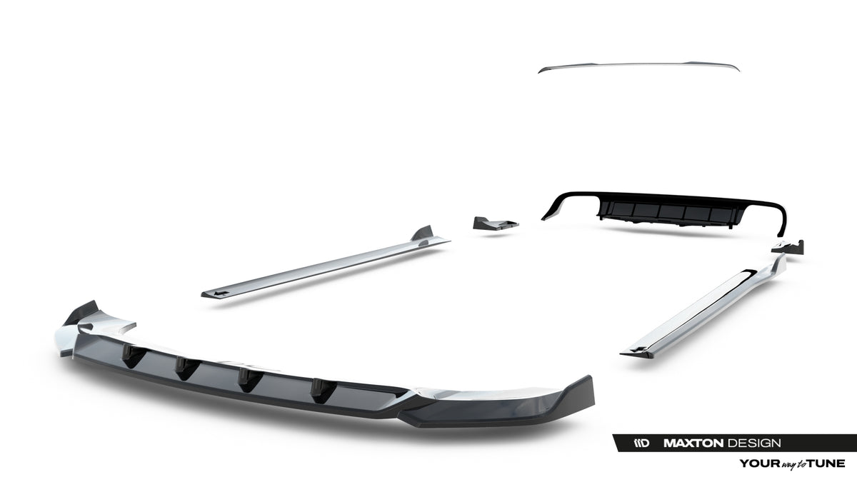 Set of Splitters suitable for Porsche Macan GTS / Sport Design Mk1 Facelift