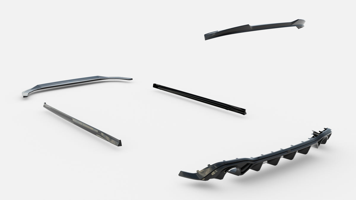 Set of Splitters suitable for Volkswagen Golf GTI Mk8