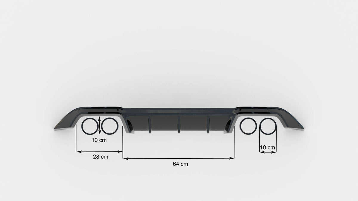 Set of Splitters suitable for Volkswagen Golf R Hatchback Mk7