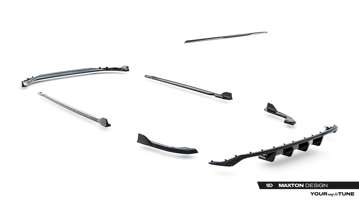 Set of Splitters suitable for Volkswagen Golf R Variant Mk8 Facelift