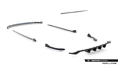 Set of Splitters suitable for Volkswagen Golf R Variant Mk8 Facelift
