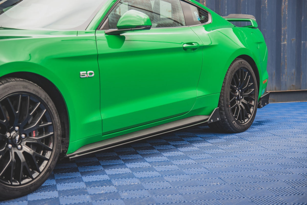Side Skirts Diffusers + Flaps suitable for Ford Mustang GT Mk6 Facelift