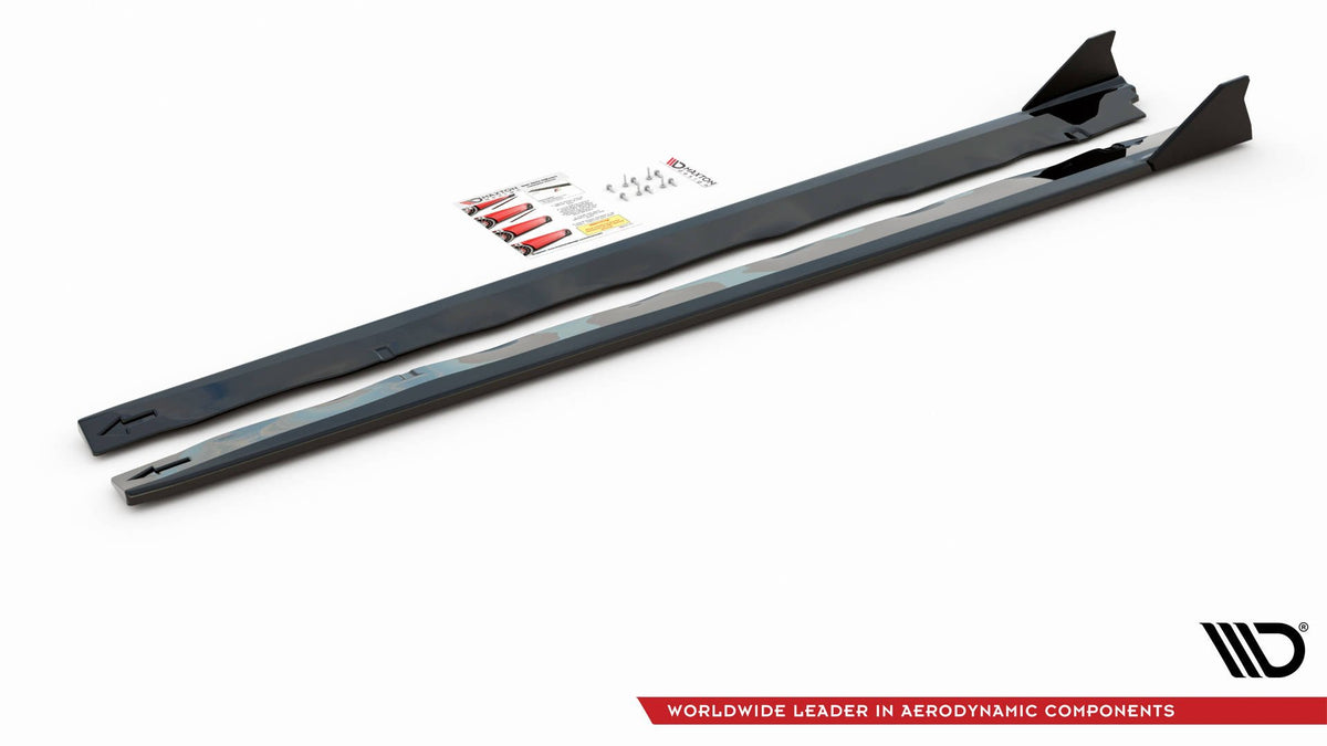 Side Skirts Diffusers + Flaps suitable for Ford Mustang GT Mk6 Facelift