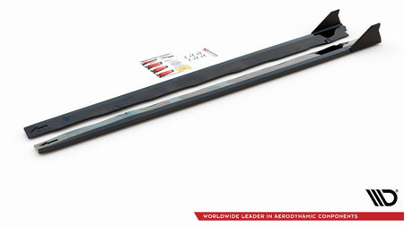 Side Skirts Diffusers + Flaps suitable for Ford Mustang GT Mk6 Facelift