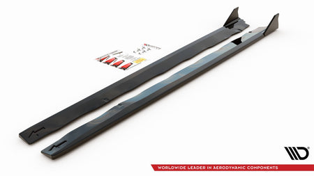 Side Skirts Diffusers + Flaps suitable for Ford Mustang GT Mk6 Facelift