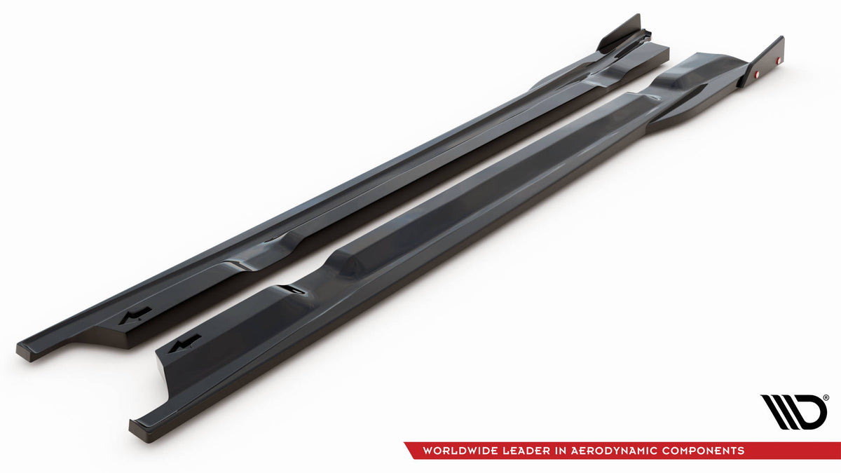Side Skirts Diffusers + Flaps suitable for Nissan GTR R35 Facelift