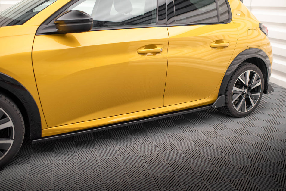 Side Skirts Diffusers + Flaps suitable for Peugeot 208 GT Mk2