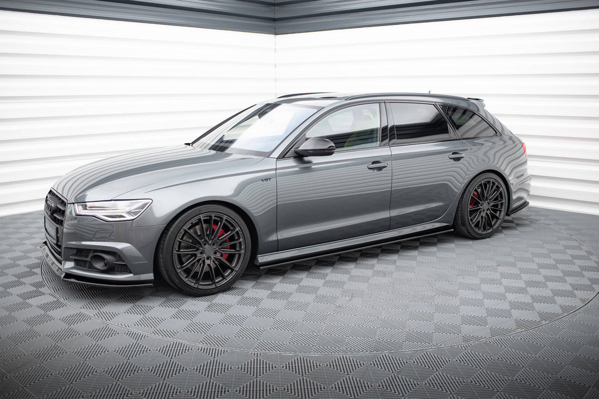 Side Skirts Diffusers V.1 suitable for Audi A6 / A6 C7 S-line/ S6 C7 Facelift