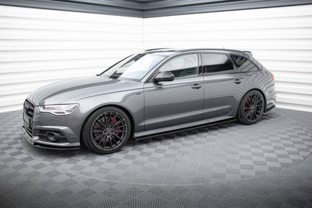 Side Skirts Diffusers V.1 suitable for Audi A6 / A6 C7 S-line/ S6 C7 Facelift