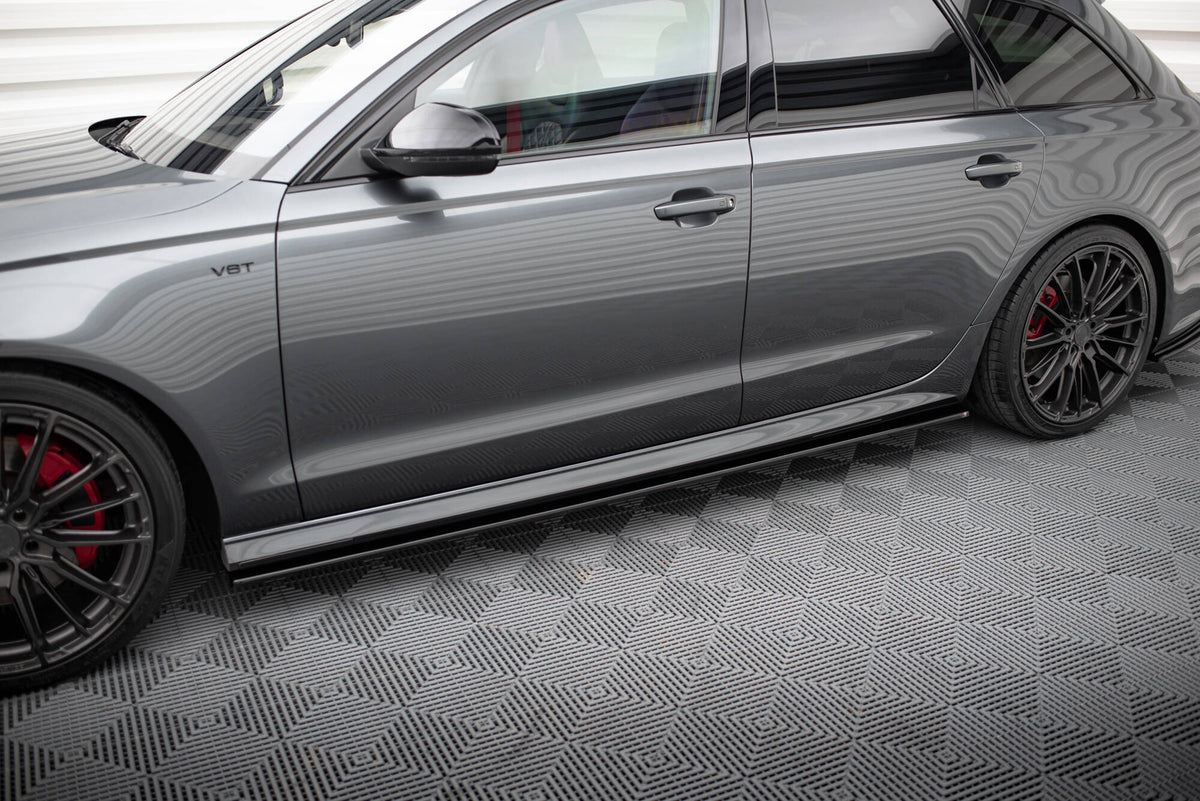 Side Skirts Diffusers V.1 suitable for Audi A6 / A6 C7 S-line/ S6 C7 Facelift