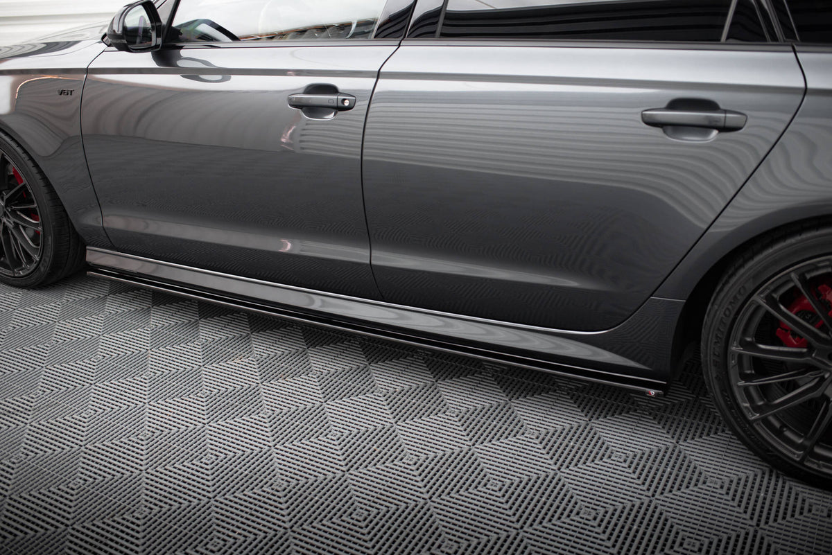 Side Skirts Diffusers V.1 suitable for Audi A6 / A6 C7 S-line/ S6 C7 Facelift