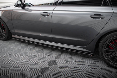 Side Skirts Diffusers V.1 suitable for Audi A6 / A6 C7 S-line/ S6 C7 Facelift