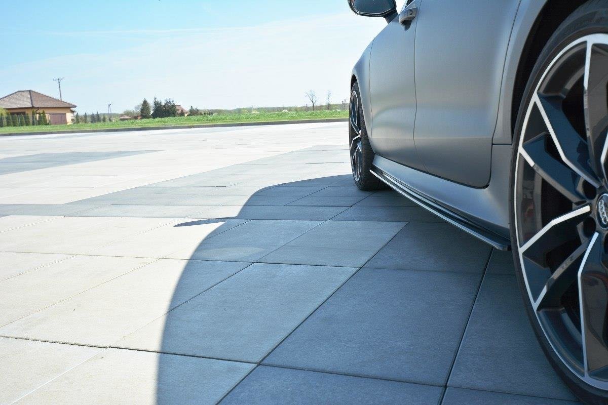 Side Skirts Diffusers V.1  suitable for Audi RS7 C7