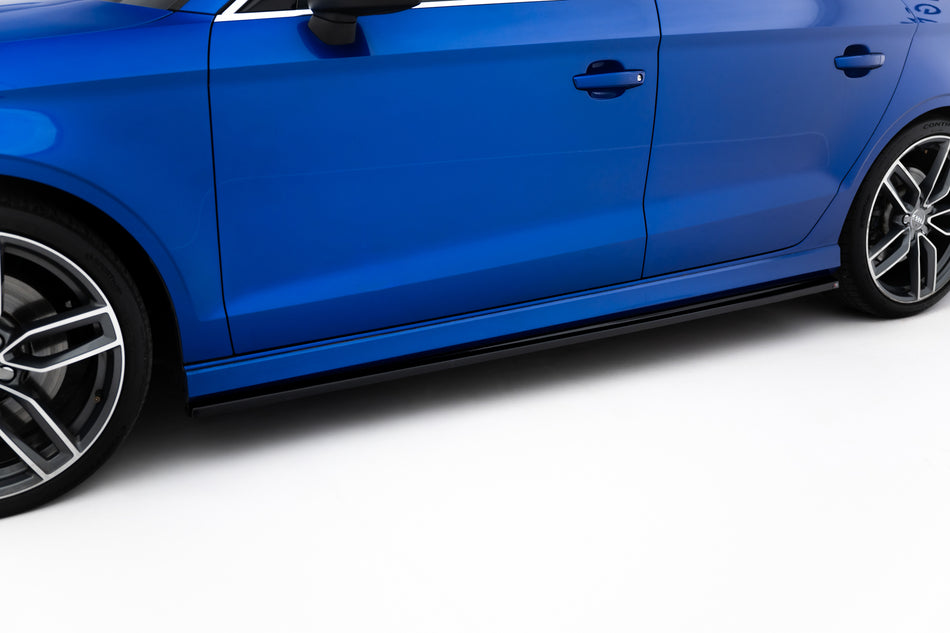 Side Skirts Diffusers V.1 suitable for Audi S3 / A3 S-Line 8V / 8V FL Sedan