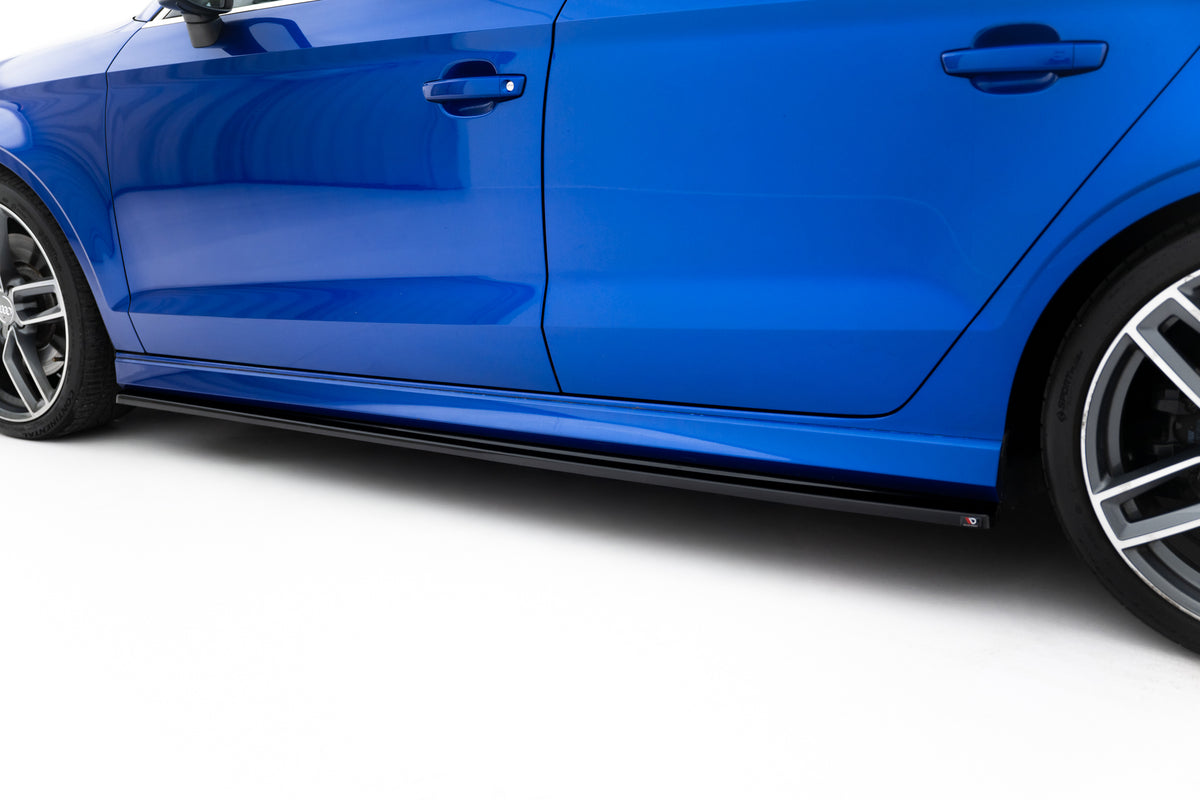 Side Skirts Diffusers V.1 suitable for Audi S3 / A3 S-Line 8V / 8V FL Sedan