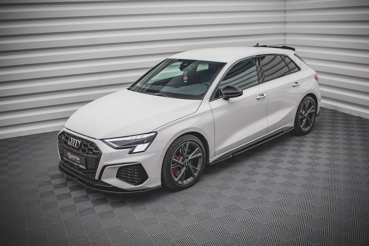 Side Skirts Diffusers V.1 suitable for Audi S3 / A3 S-Line Sportback / Sedan 8Y / 8Y Facelift