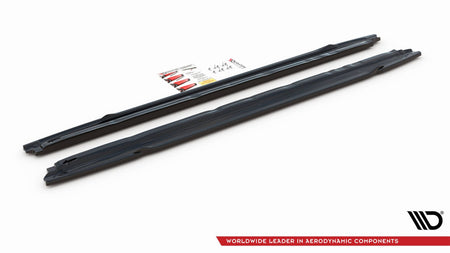 Side Skirts Diffusers V.1 suitable for Audi S3 / A3 S-Line Sportback / Sedan 8Y / 8Y Facelift