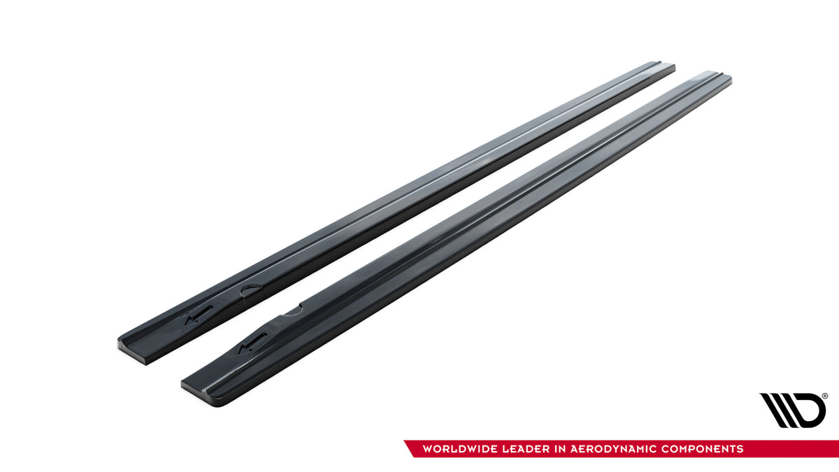 Side Skirts Diffusers V.1 suitable for Audi S4 / A4 / A4 S-Line Sedan / Avant B8 / B8 Facelift