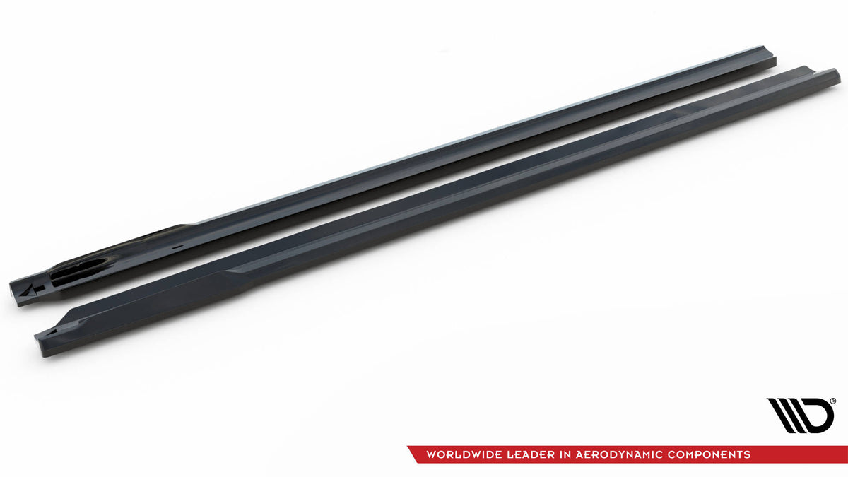 Side Skirts Diffusers V.1 suitable for BMW 740d xDrive M-pack / 740i xDrive M-Pack G70