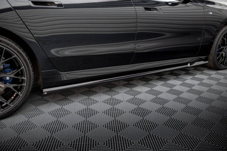 Side Skirts Diffusers V.1 suitable for BMW 740d xDrive M-pack / 740i xDrive M-Pack G70