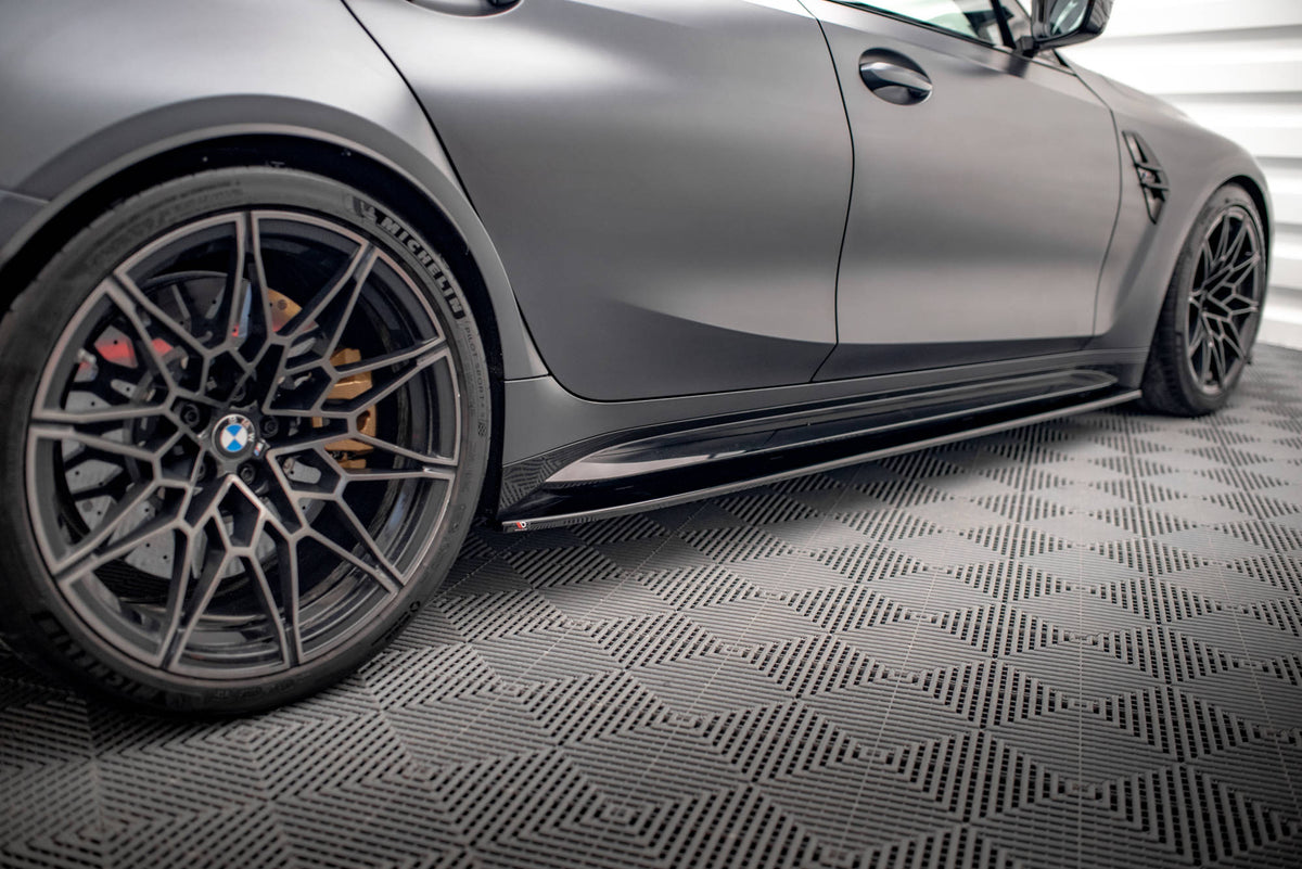 Side Skirts Diffusers V.1 suitable for BMW M3 Sedan / Touring G80 / G81