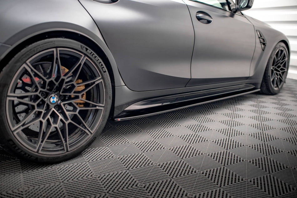 Side Skirts Diffusers V.1 suitable for BMW M3 Sedan / Touring G80 / G81