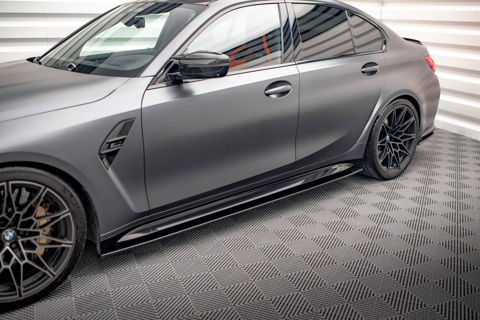 Side Skirts Diffusers V.1 suitable for BMW M3 Sedan / Touring G80 / G81