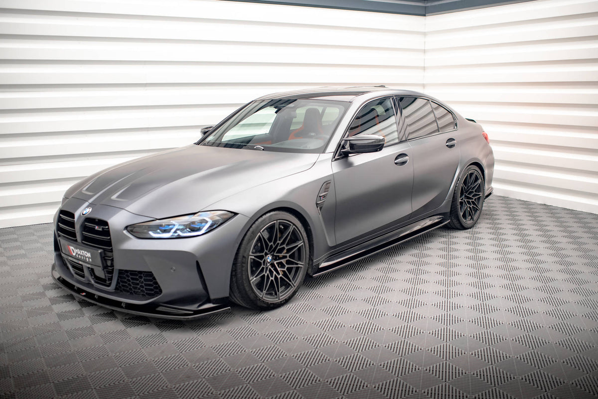 Side Skirts Diffusers V.1 suitable for BMW M3 Sedan / Touring G80 / G81