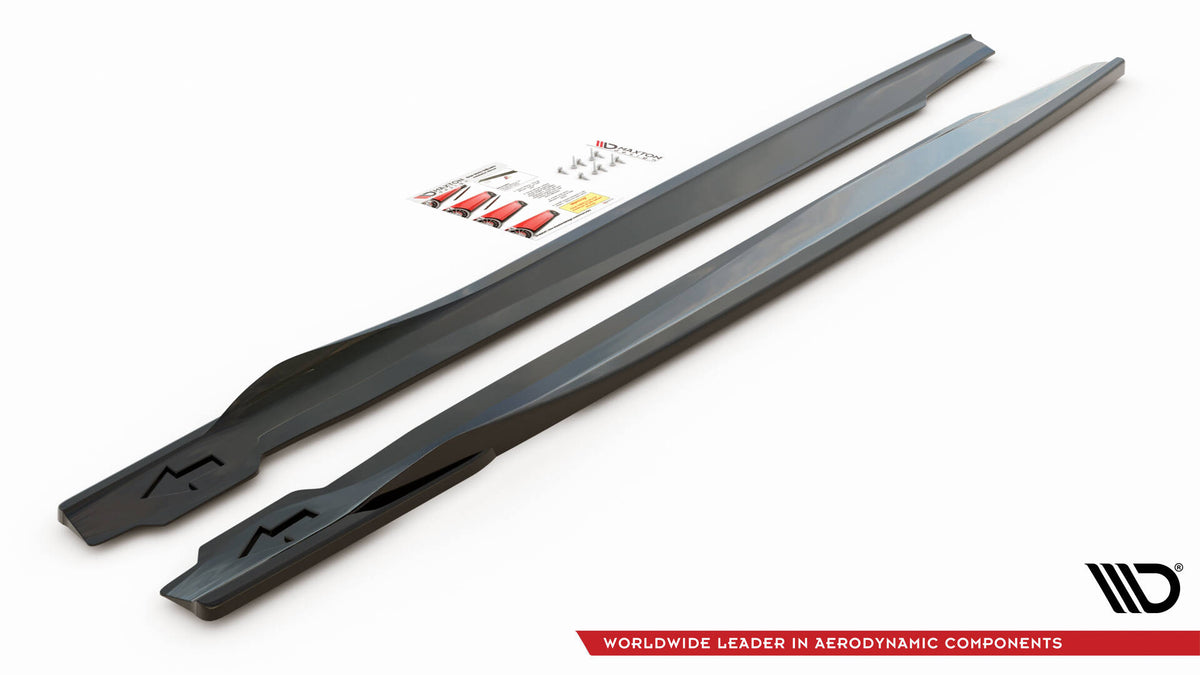 Side Skirts Diffusers V.1 suitable for BMW X6 M F96 / X6 M-Pack G06
