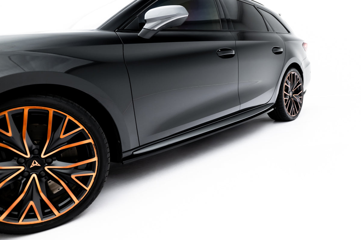 Side Skirts Diffusers V.1 suitable for Cupra Leon ST / Hatchback  Aero Mk1 Facelift