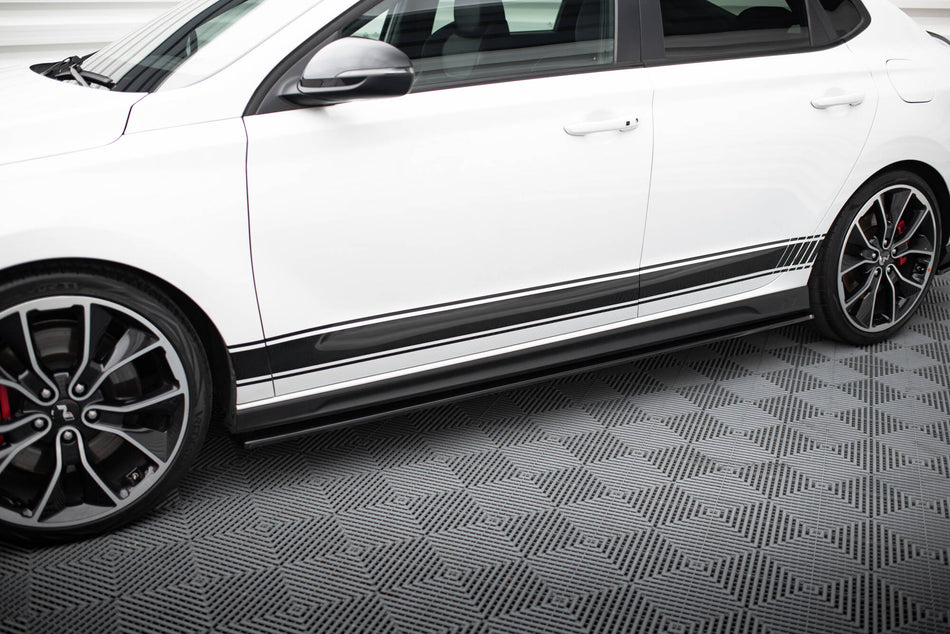 Side Skirts Diffusers V.1 suitable for Hyundai I30 N Mk3 Hatchback / Fastback