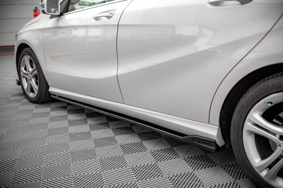 Side Skirts Diffusers V.1 suitable for Mercedes-Benz A W176
