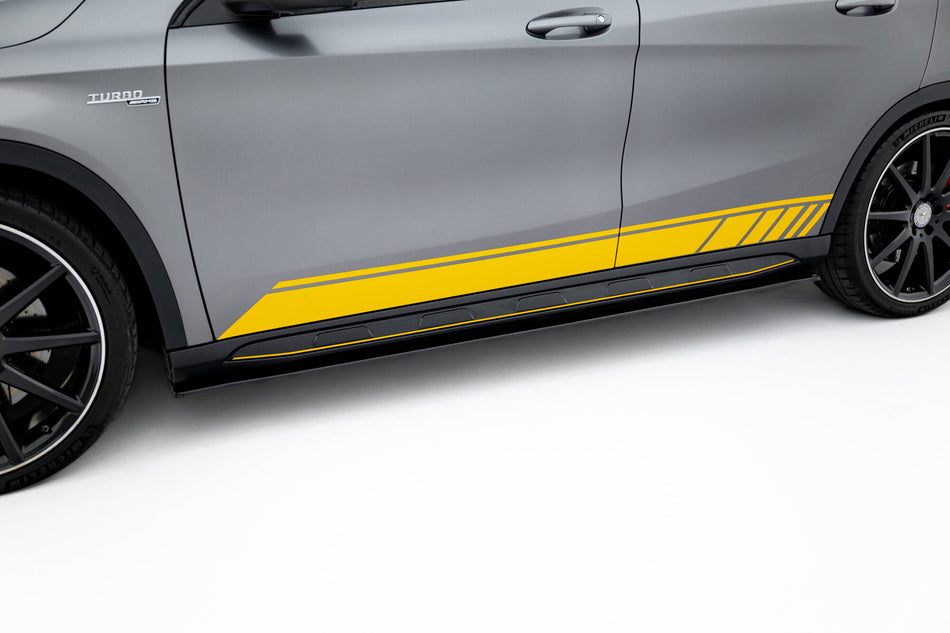 Side Skirts Diffusers V.1 suitable for Mercedes-Benz GLA 45 AMG