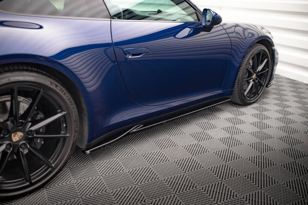 Side Skirts Diffusers V.1 suitable for Porsche 911 Carrera Aero / Carrera GTS 992