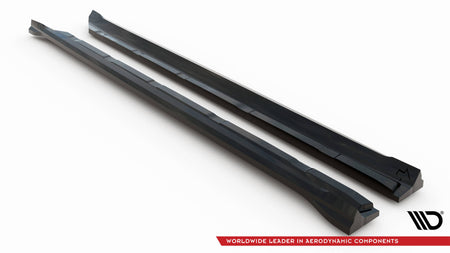 Side Skirts Diffusers V.1 suitable for Porsche Cayenne Sport Design / Turbo SUV / Coupe Mk3 / Mk3 Facelift