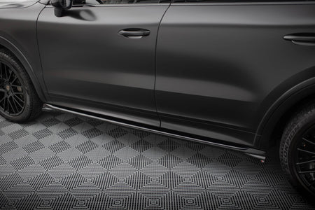 Side Skirts Diffusers V.1 suitable for Porsche Cayenne Sport Design / Turbo SUV / Coupe Mk3 / Mk3 Facelift