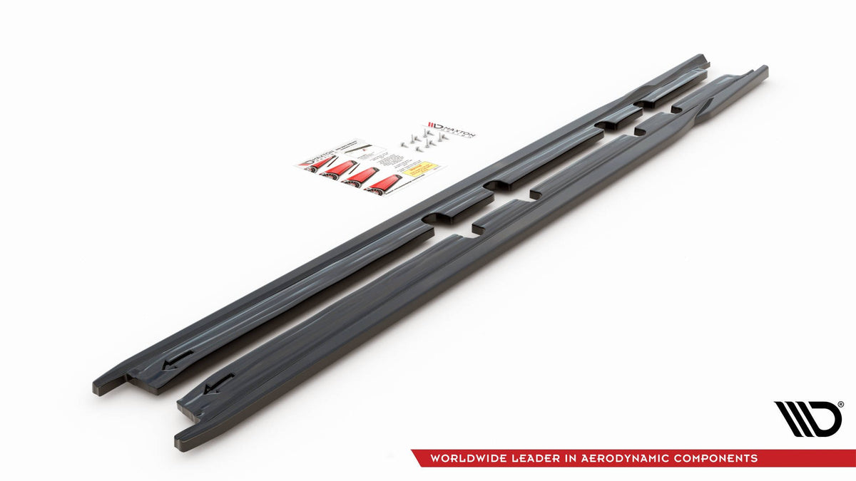 Side Skirts Diffusers V.1 suitable for Seat Leon FR ST / Hatchback Mk4 / Cupra Leon ST / Hatchback Mk1 / Mk1 Facelift