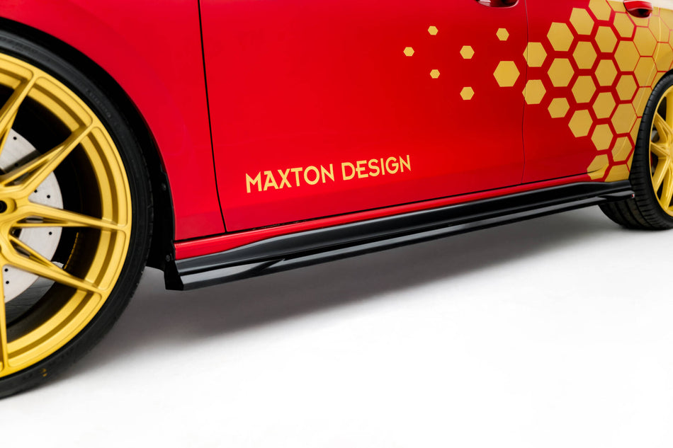 Side Skirts Diffusers V.1 suitable for Volkswagen Golf GTI Clubsport Mk8 Facelift
