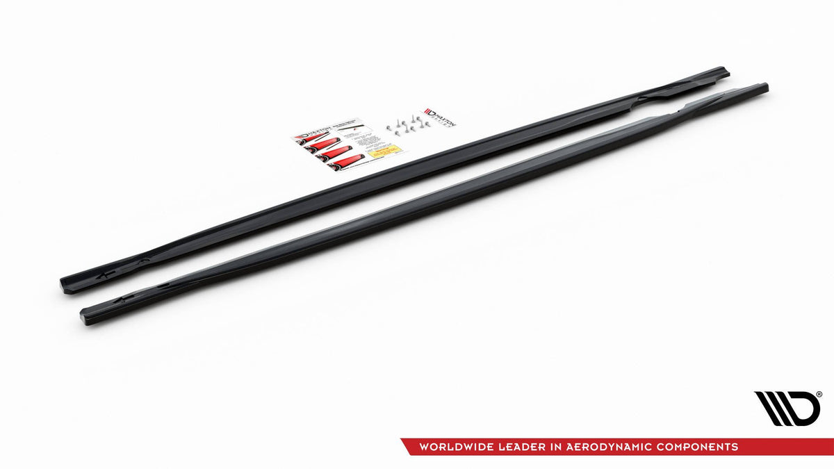 Side Skirts Diffusers V.1 suitable for Volkswagen Golf R Hatchback Mk8