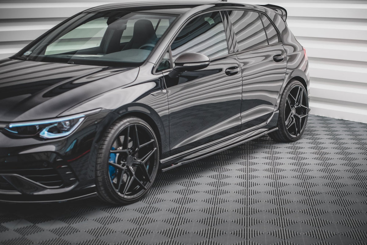 Side Skirts Diffusers V.1 suitable for Volkswagen Golf R Hatchback Mk8