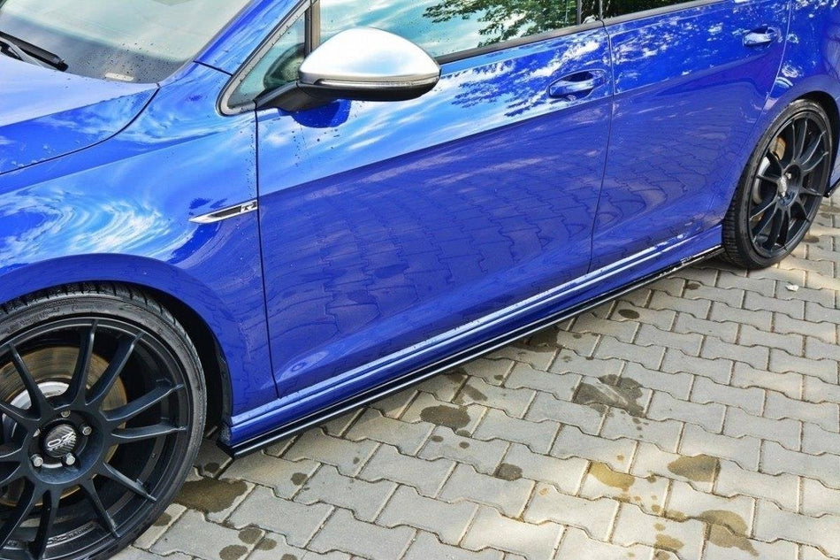 Side Skirts Diffusers V.1 suitable for Volkswagen Golf R / R-Line Mk7