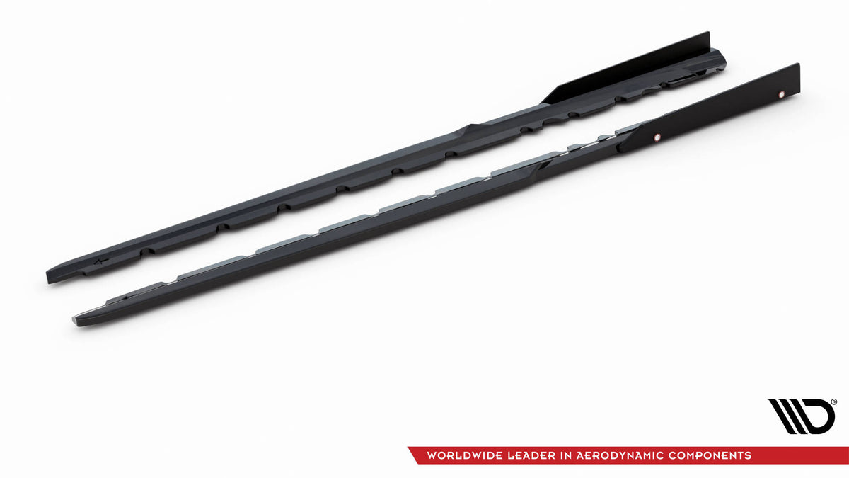 Side Skirts Diffusers  V.2+ Flaps suitable for Audi R8 Mk2 Facelift