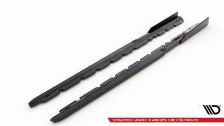 Side Skirts Diffusers  V.2+ Flaps suitable for Audi R8 Mk2 Facelift